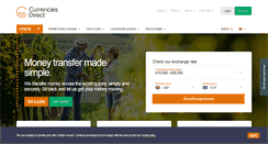 Desktop Screenshot of currenciesdirect.com
