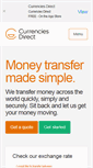 Mobile Screenshot of currenciesdirect.com